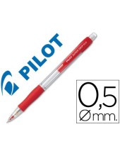 PORTAMINAS PILOT SUPER GRIP ROJO 0,5 MM SUJECION CAUCHO