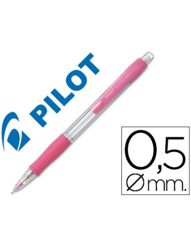 PORTAMINAS PILOT SUPER GRIP ROSA 0,5 MM SUJECION CAUCHO