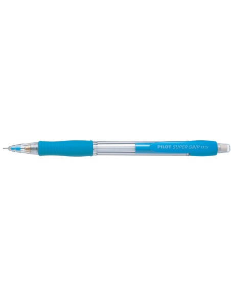 PORTAMINAS PILOT SUPER GRIP CELESTE 0,5 MM SUJECION CAUCHO