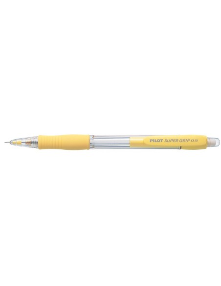 PORTAMINAS PILOT SUPER GRIP AMARILLO 0,5 MM SUJECION CAUCHO