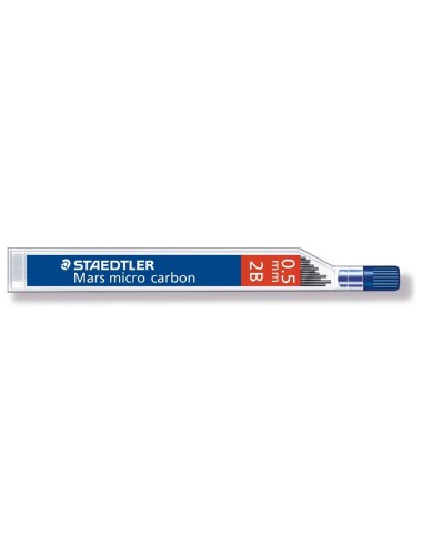 MINAS STAEDTLER MARS MICRO GRAFITO 0,5 MM 2B TUBO CON 12 MINAS