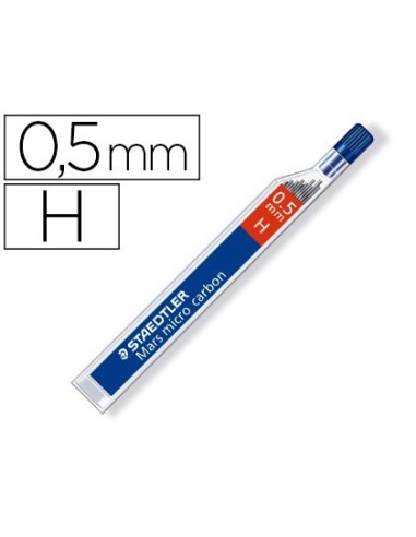 MINAS STAEDTLER MARS MICRO GRAFITO 0,5 MM H TUBO CON 12 UNIDADES