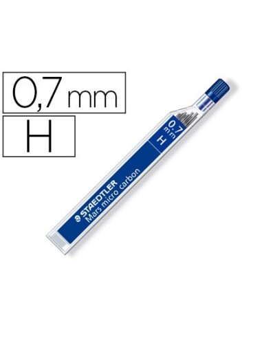 MINAS STAEDTLER MARS MICRO GRAFITO 0,7 MM H TUBO CON 12 UNIDADES