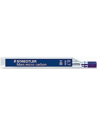 MINAS STAEDTLER MARS MICRO GRAFITO 0,7 MM H TUBO CON 12 UNIDADES
