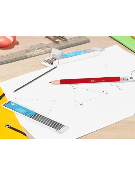 MINAS GRAFITO 2MM ESTUCHE 12 MINAS