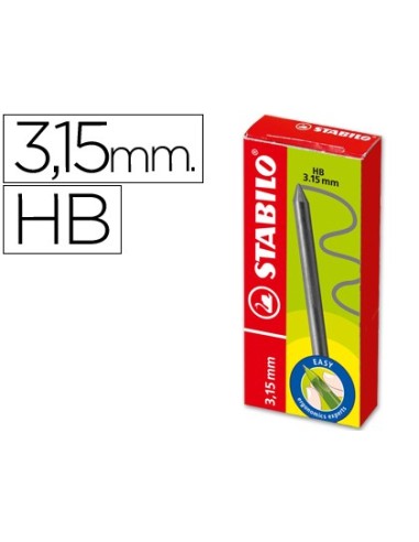 MINAS STABILO EASY ERGO GRAFITO HB 3,15 MM CAJITA 6 MINAS