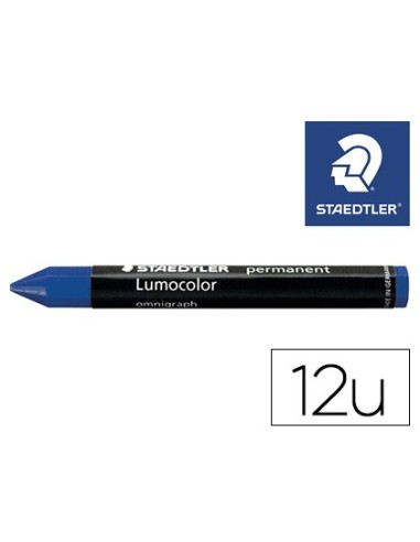 MINAS STAEDTLER MARCAR AZ. LUMOCOLOR PERMANENTE OMNIGRAPH 236 12 UD.