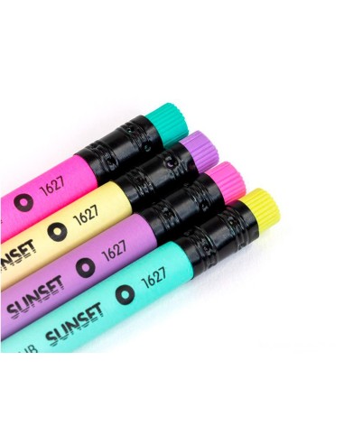 LAPICES GRAFITO MILAN SUNSET HB MADERA NG. TILO GOMA BORRAR SURT.