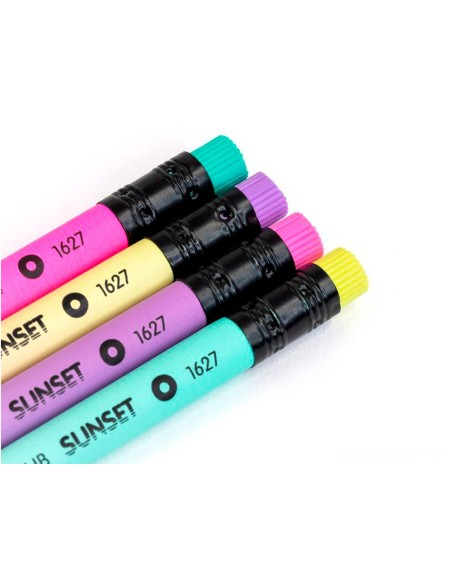 LAPICES GRAFITO MILAN SUNSET HB MADERA NG. TILO GOMA BORRAR SURT.