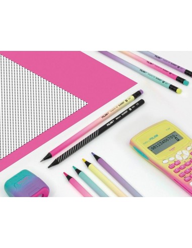 LAPICES GRAFITO MILAN SUNSET HB MADERA NG. TILO GOMA BORRAR SURT.