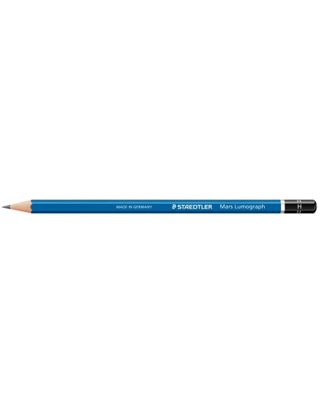 LAPICES DE GRAFITO STAEDTLER MARS LUMOGRAPH 100 H UNIDAD 100-H