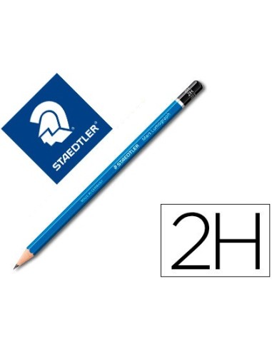 LAPICES DE GRAFITO STAEDTLER MARS LUMOGRAPH 100 2H UNIDAD 100-2H