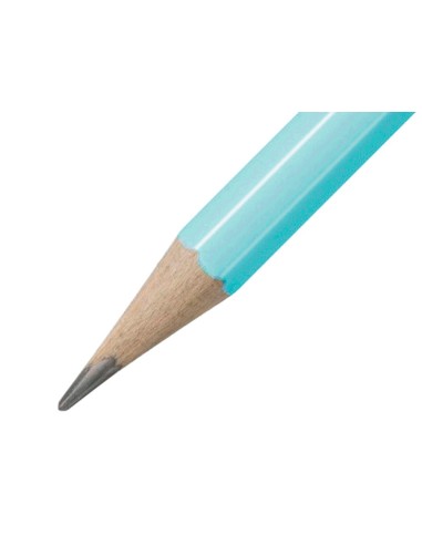 LAPICES GRAFITO GOMA STABILO SWANO MINA 2,2MM DUREZA HB AZ. PASTEL