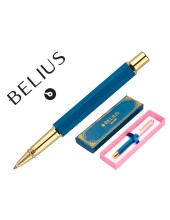 BOLIGRAFO BELIUS MACARON BLISS HEXAGONAL ROSA/ AZ.GOLD AZ.CAJA DISEÑO