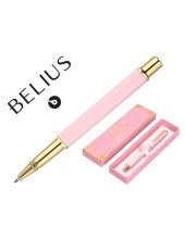 BOLIGRAFO BELIUS MACARON BLISS HEXAGONAL ROSA GOLD AZ. CAJA DISEÑO