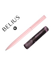 BOLIGRAFO BELIUS ROCKET B AL.MINIMALISTA ROSA AZ. CAJA CILINDRICA