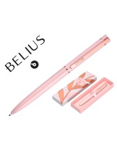 BOLIGRAFO BELIUS ROSE AL.COLOR ROSA/ORO ROSA TINTA AZ. CAJA DISEÑO