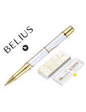 ROLLER BELIUS CARTE BLANCHE BL.Y DORADO TINTA NG. CAJA DISEÑO