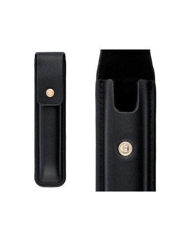 PLUMA CUERO BELIUS PASSION DOR AL.TEXT NG.Y DORADO TINTA AZ.