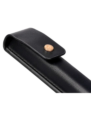 PLUMA CUERO BELIUS PASSION DOR AL.TEXT NG.Y DORADO TINTA AZ.