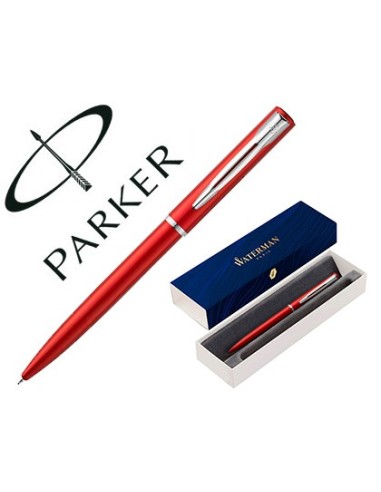 BOLIGRAFO WATERMAN ALLURE LACA ROJA ESTUCHE REGALO