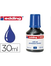 TINTA ROTULADOR EDDING T-25 AZUL FRASCO 30 ML