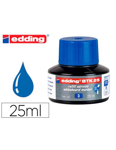 TINTA ROTULADOR EDDING PIZARRA BL.BTK-25 AZ. FRASCO 25 ML