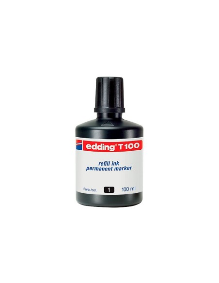 TINTA ROTULADOR EDDING T-100 NEGRO FRASCO 100 ML