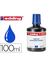 TINTA ROTULADOR EDDING T-100 AZUL FRASCO 100 ML