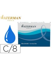 TINTA ESTILOGRAFICA WATERMAN AZUL FLORIDA CAJA 8 CARTUCHOS STANDARD L