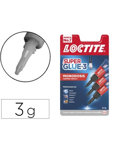 PEGAMENTO LOCTITE SUPER GLUE 3 1G BLISTES MINI TRIO