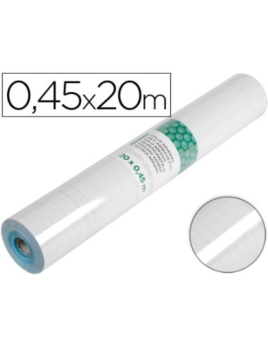 ROLLO ADHESIVO LIDERPAPEL TRANSPARENTE ROLLO DE 0,45 X 20 MT