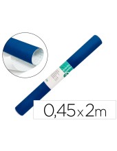 ROLLO ADHESIVO LIDERPAPEL UNICOLOR AZUL BRILLO ROLLO 0,45 X 2 MT RO20