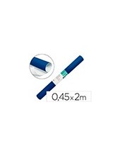ROLLO ADHESIVO LIDERPAPEL UNICOLOR AZUL BRILLO ROLLO 0,45 X 2 MT RO20 2