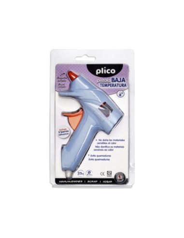 PISTOLA TERMOFUSIBLE PLICO 25W BAJA TEMPERATURA