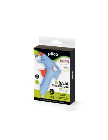 PISTOLA TERMOFUSIBLE PLICO 25W BAJA TEMPERATURA