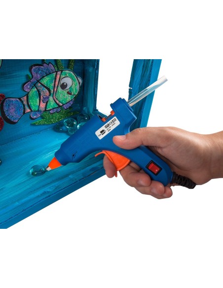 PISTOLA TERMOFUSIBLE MINI 25 W 2 BARRAS 7X1000 MM