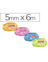 CORRECTOR TESA CINTA MINI 5 MM X 6 MT