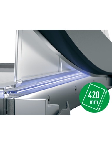 GUILLOTINA PALANCA LEITZ OFFICE PRO A3 BASE CRISTAL 457MM CORTE 25H.