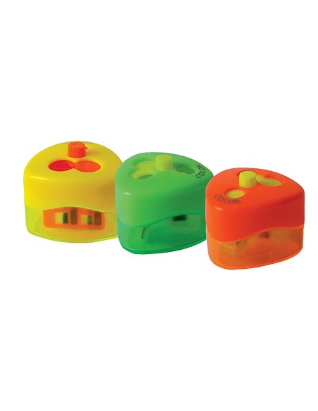 SACAPUNTAS MOR TOP SWING 959 3 USOS DEPOSITO TOP COL.NEON SURT.