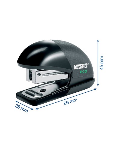 GRAPADORA RAPID MINIFASHION ECO 100% RECICL 10H. GRAPAS 24/6 26/6 NG.