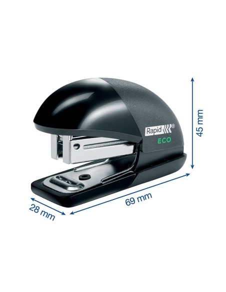 GRAPADORA RAPID MINIFASHION ECO 100% RECICL 10H. GRAPAS 24/6 26/6 NG.