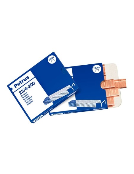 GRAPAS PETRUS LILIPUT Nº 23/6  COBREADAS CAJA 1000 GRAPAS PETRUS LILIPUT Nº 23/6  COBREADAS CAJA 1000