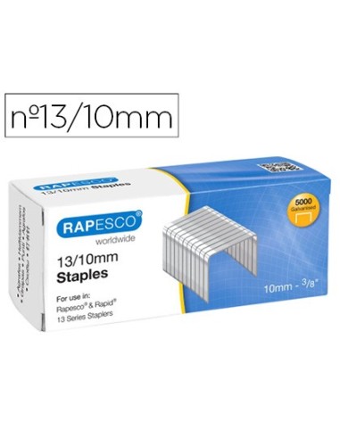 GRAPAS RAPESCO GALVANIZADA 13/10 CAJA 5000 UD.