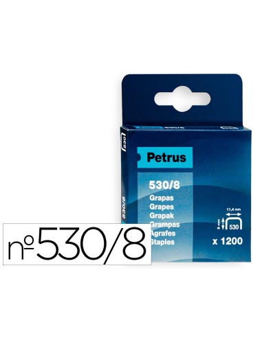 GRAPAS PETRUS Nº 530/8 CAJA 1200 GRAPAS