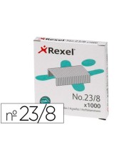 GRAPAS REXEL 23/8 ACERO CAJA DE 1000 UNIDADES