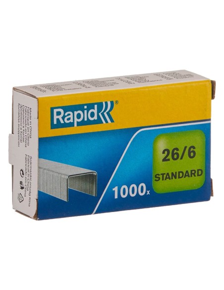 GRAPAS RAPID 26/6MM GALVANIZADA CAJA 1000 UD.