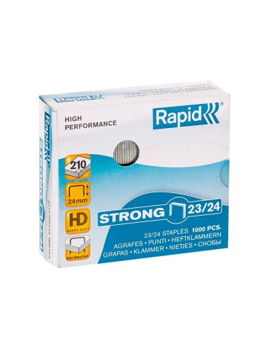 GRAPAS RAPID STRONG Nº 23/24 GALVANIZADAS CAJA 1000 UD. GRAPAS RAPID STRONG Nº 23/24 GALVANIZADAS CAJA 1000 UD.