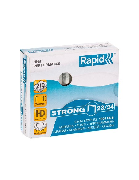 GRAPAS RAPID STRONG Nº 23/24 GALVANIZADAS CAJA 1000 UD. GRAPAS RAPID STRONG Nº 23/24 GALVANIZADAS CAJA 1000 UD.