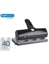 TALADRADOR RAPESCO ALU 40 NEGRO 4 TALADROS CAPACIDAD 40 HOJAS